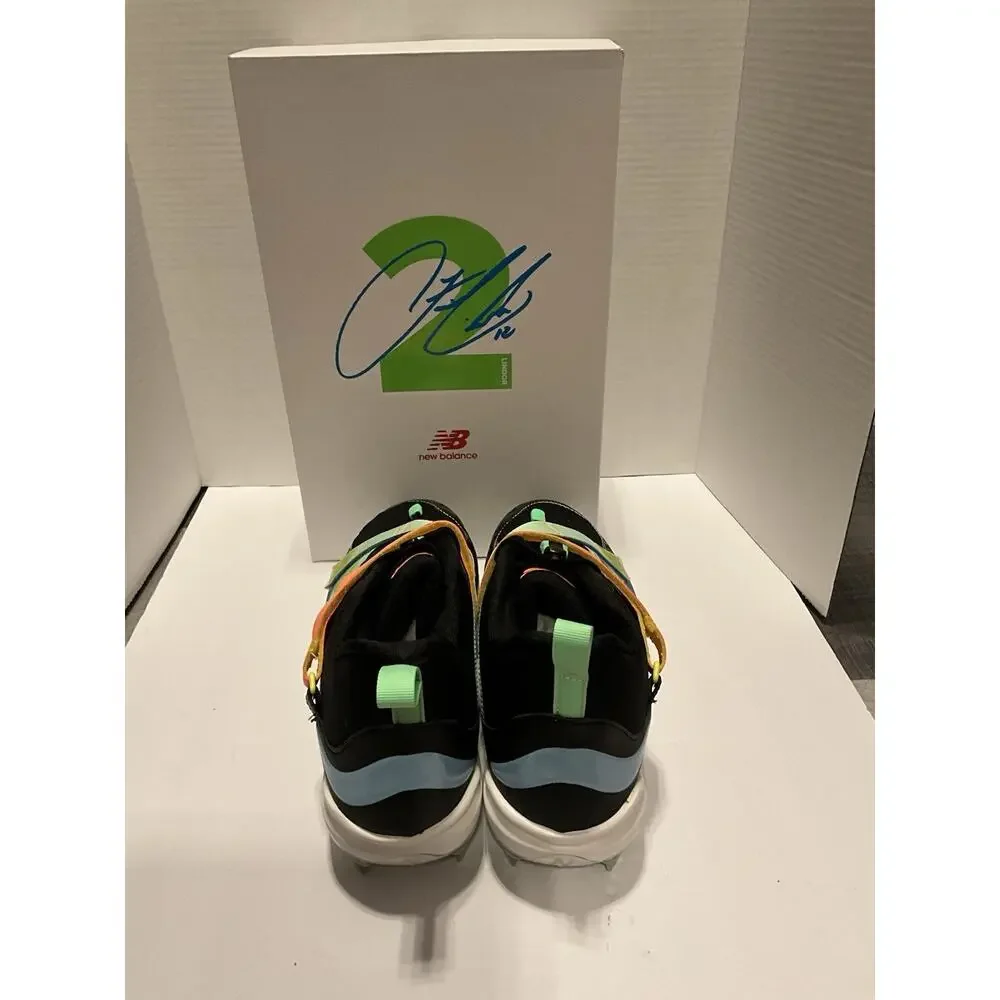 New Balance FuelCell Lindor 2 Baseball Cleats Size 11.5 Black Orange NIB - Picture 4 of 7